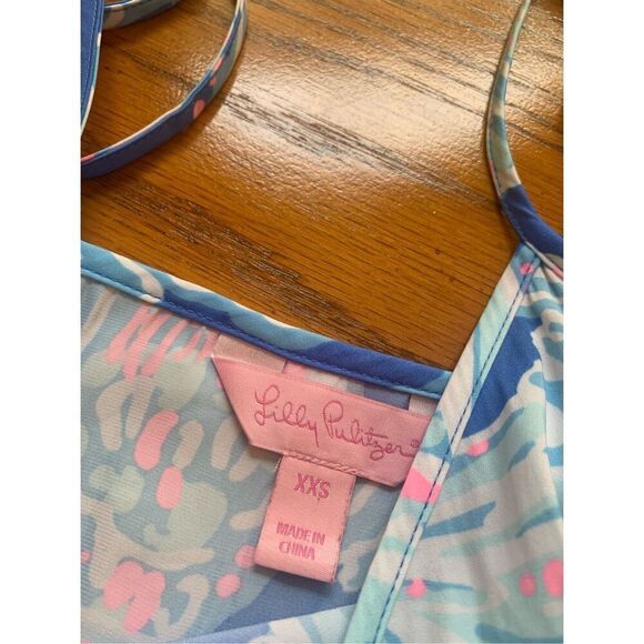 Lilly Pulitzer Deanna Feeling Tanked Print Tank Short Romper - Picture 5 of 7